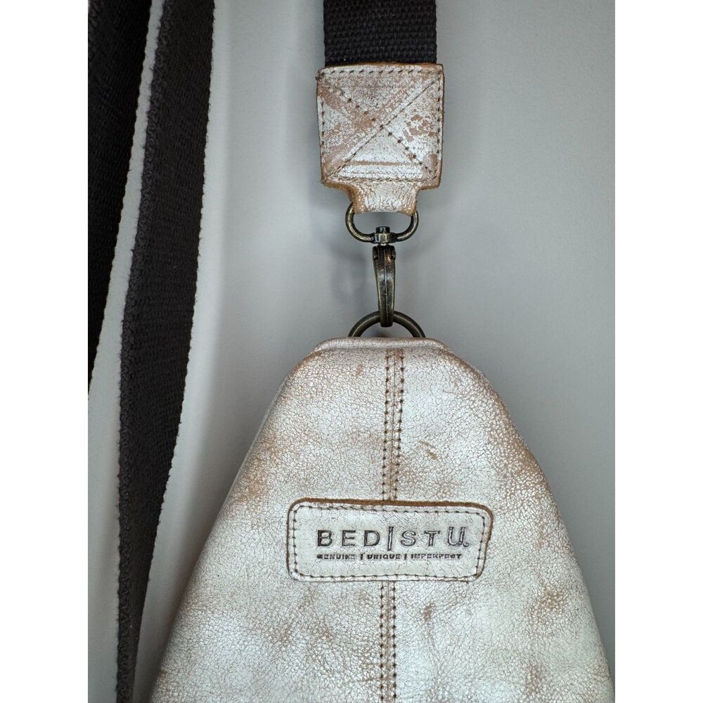 BED STU Andie Sling Leather Crossbody Backpack Nectar Lux - Picture 11 of 16